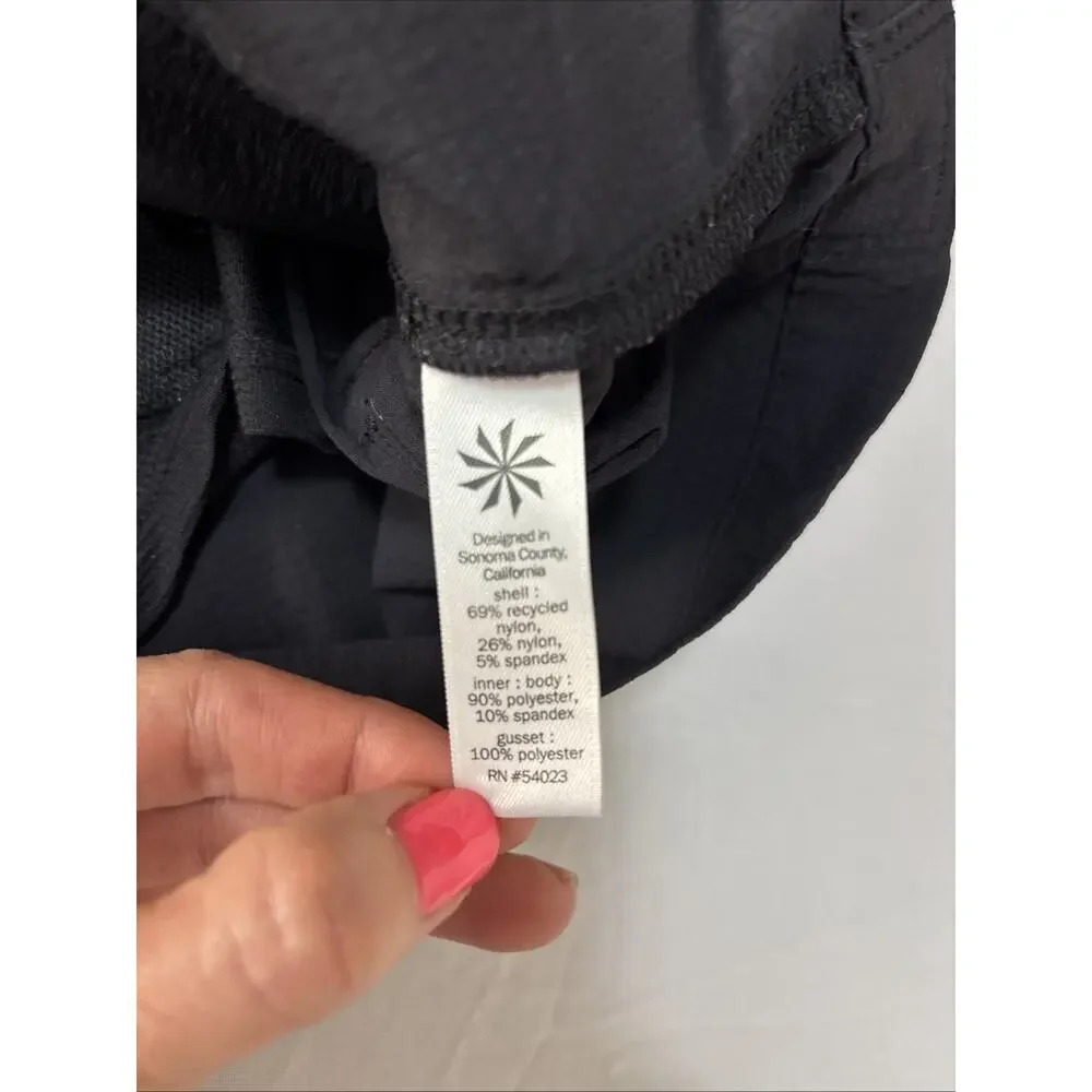 Athleta Women’s 6 Black Trekkie‎ 2.0 Cargo Hiking Skort Skirt Pockets Athleisure